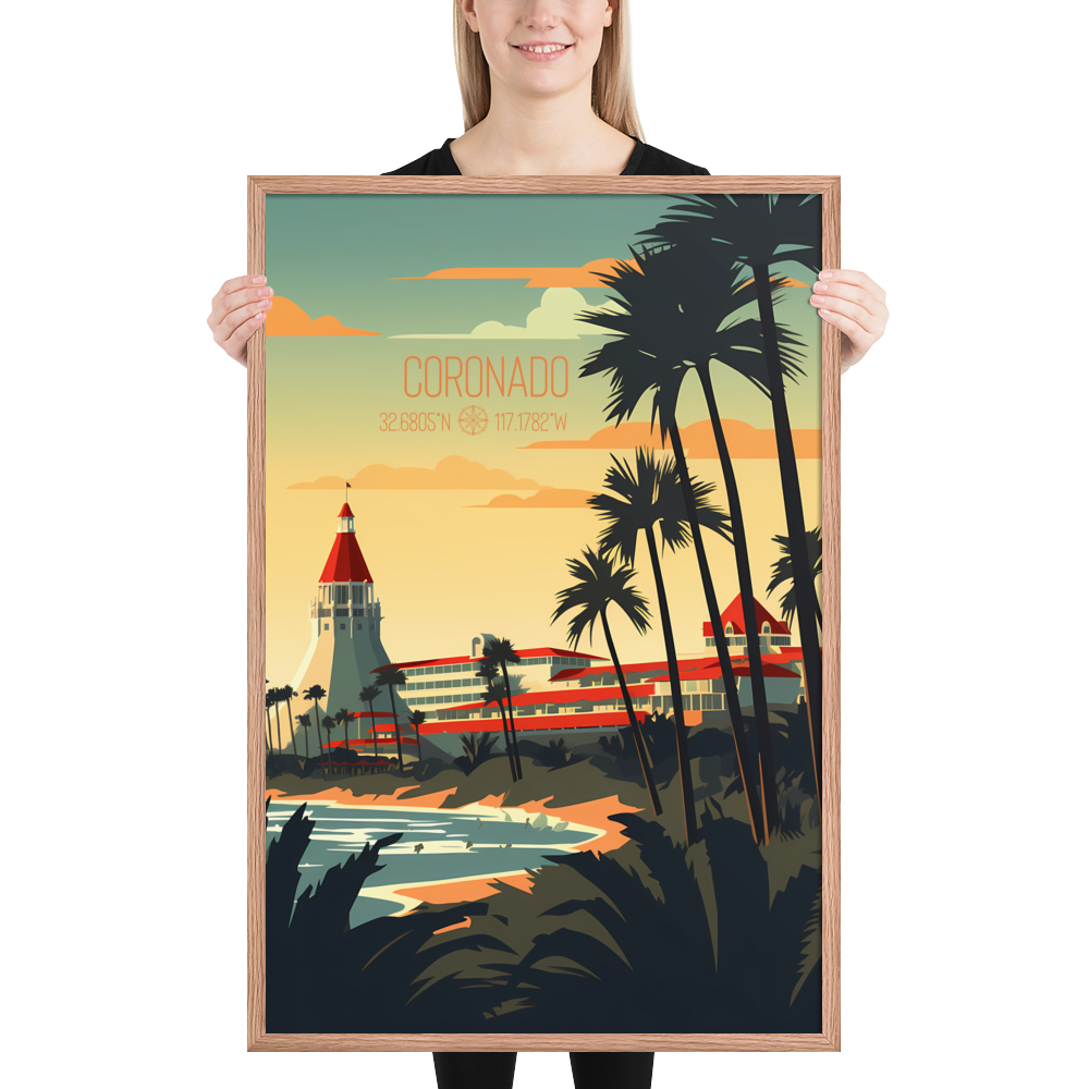 California - Coronado (Framed poster)