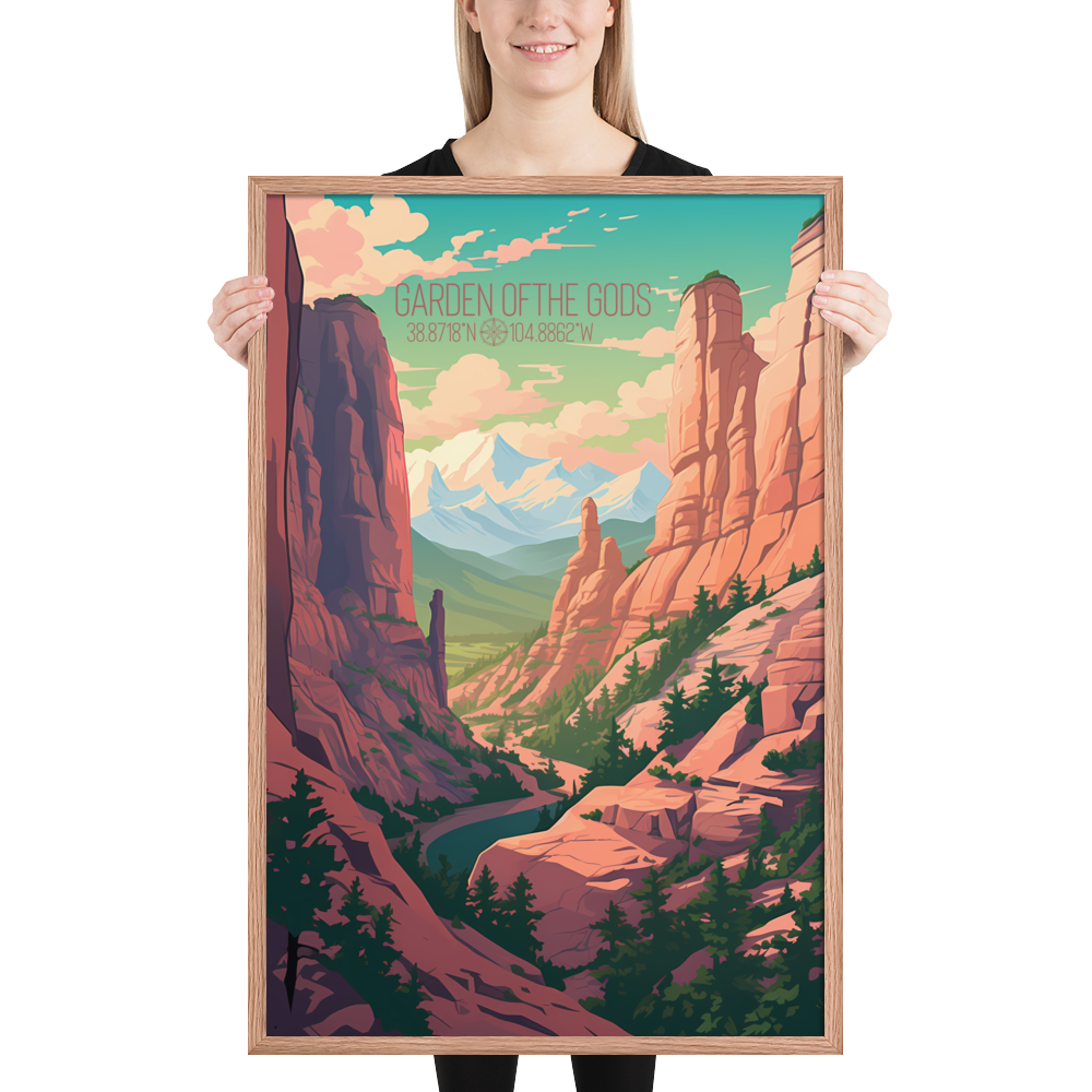 Colorado - Garden of the Gods (Framed poster)