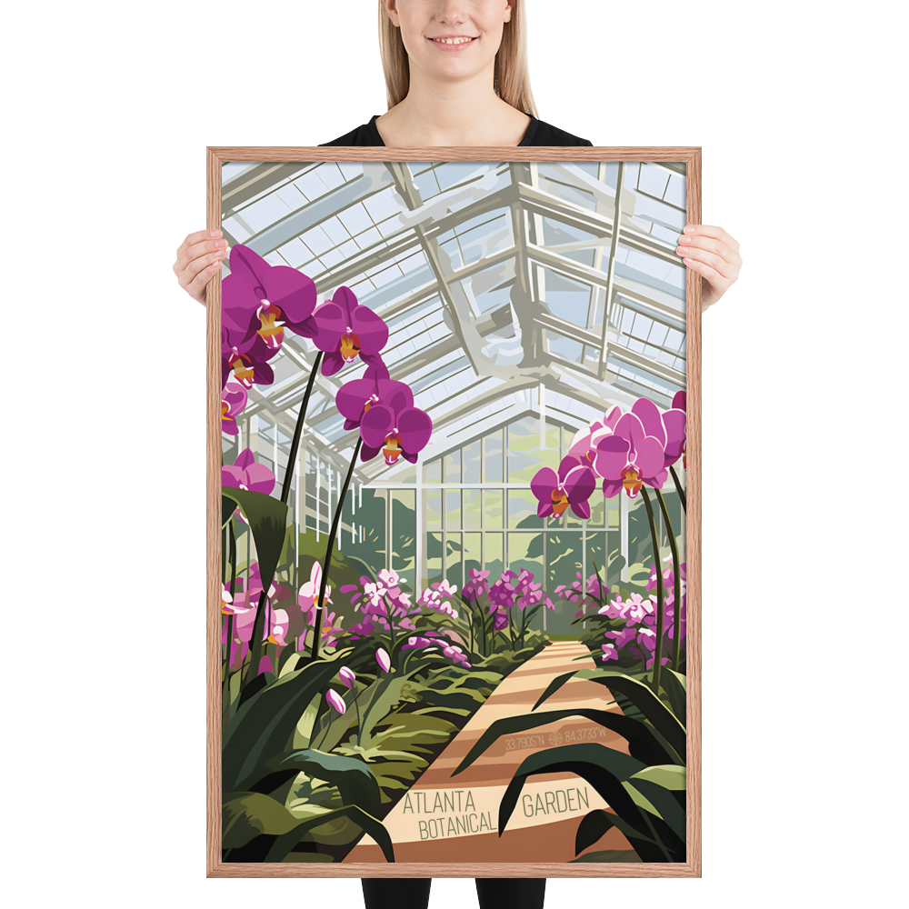 Georgia - Atlanta Botanical Garden (Framed poster)