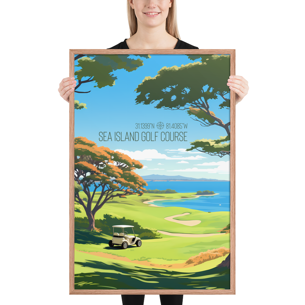 Georgia - Sea Island Golf Course (Framed poster)