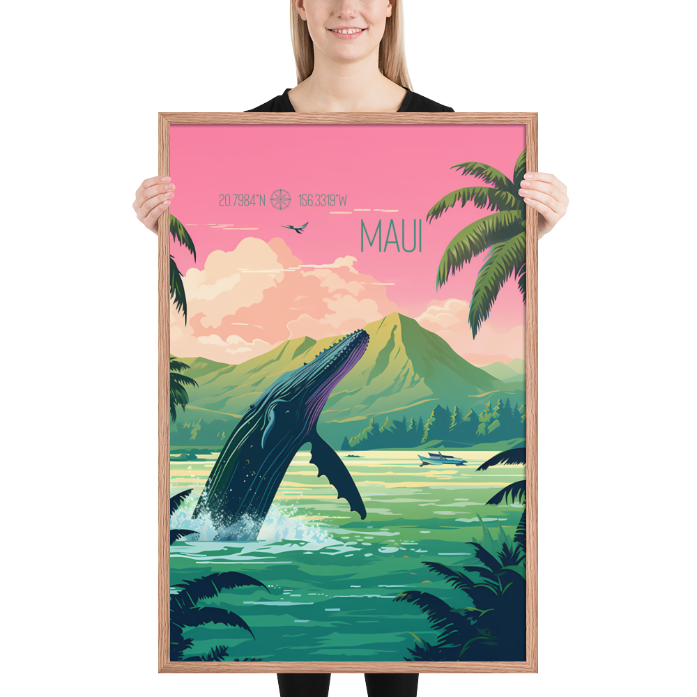 Hawaii - Maui (Framed poster)