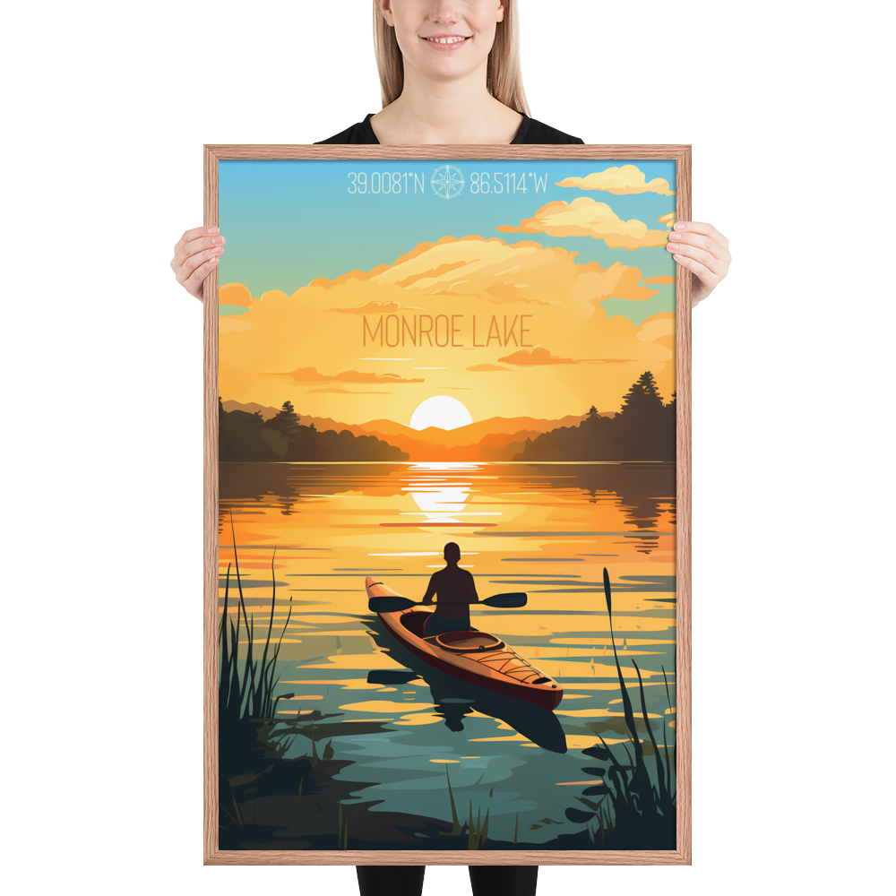 Indiana - Monroe Lake (Framed poster)