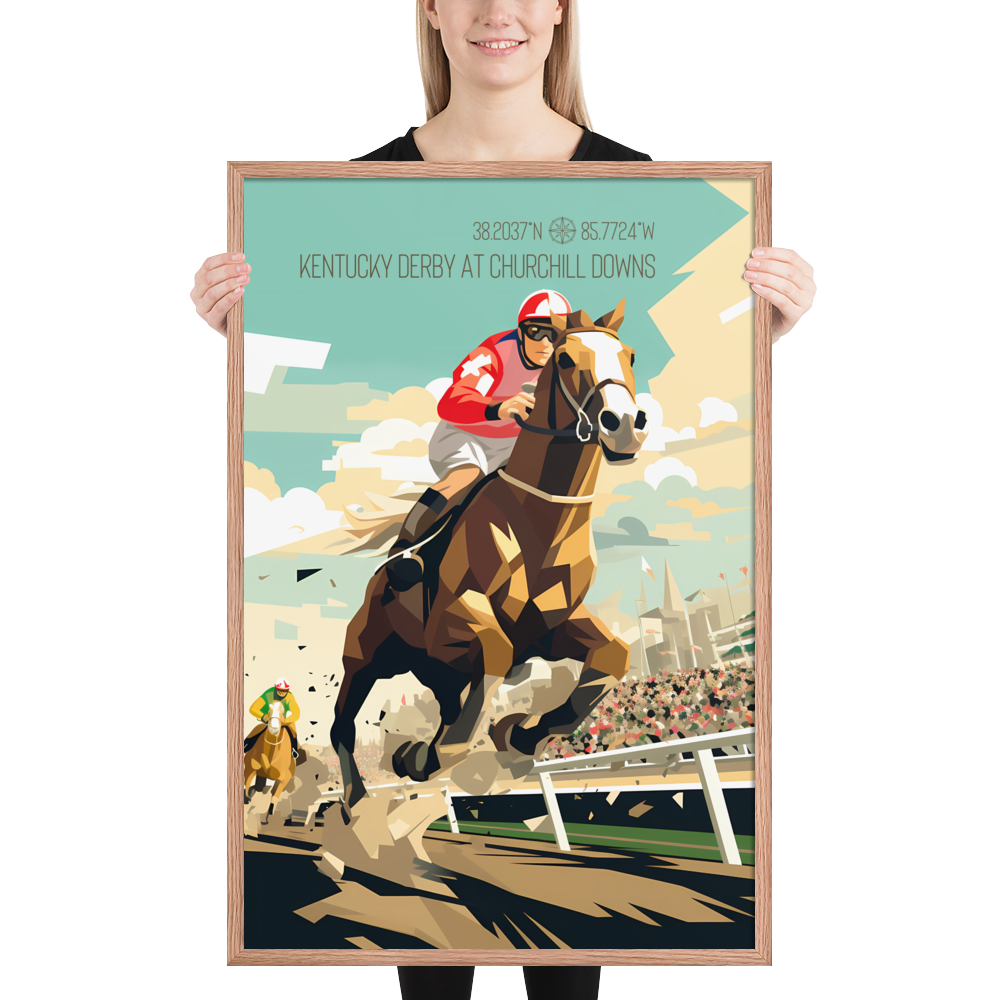 Kentucky - Kentucky Derby (Framed poster)