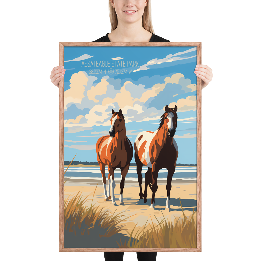 Maryland - Assateague State Park (Framed poster)