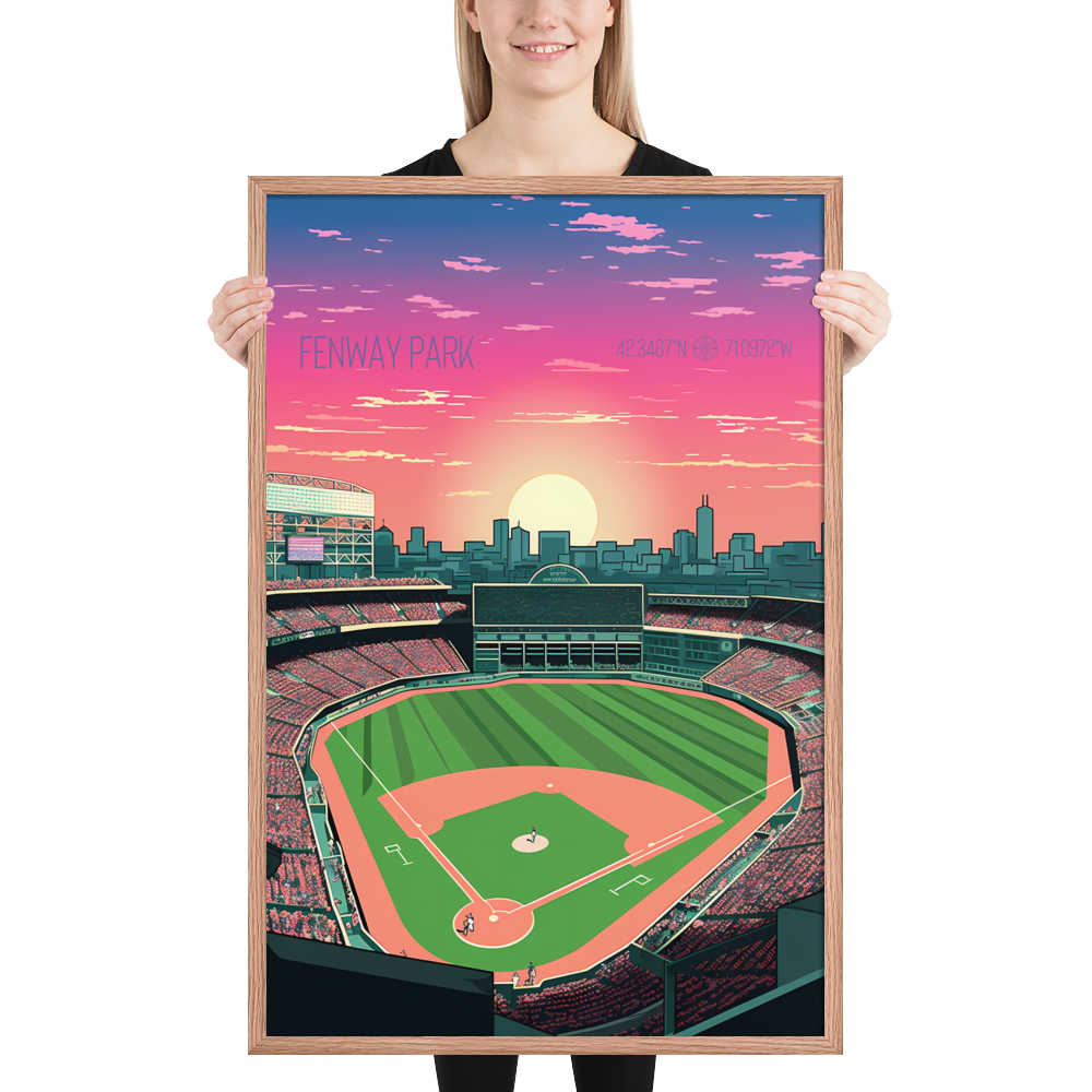 Massachusetts - Fenway Park (Framed poster)