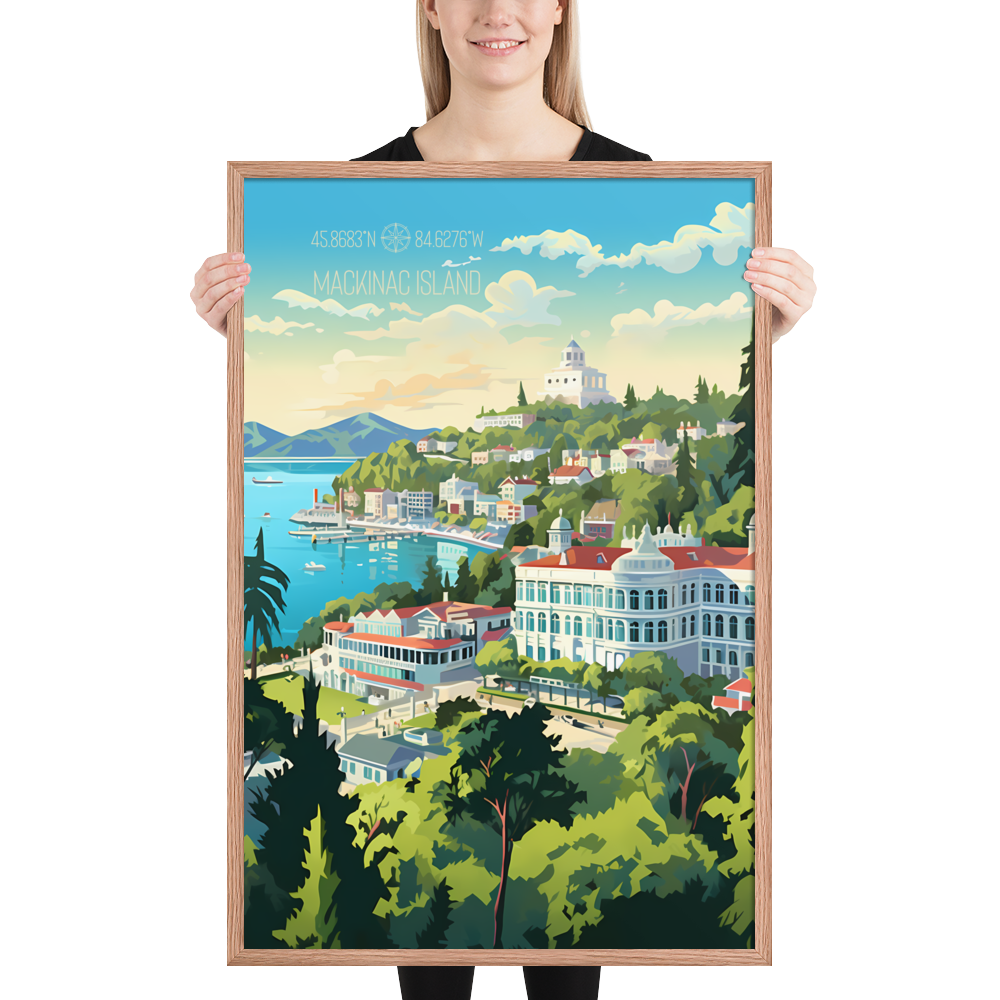 Michigan - Mackinac Island (Framed poster)