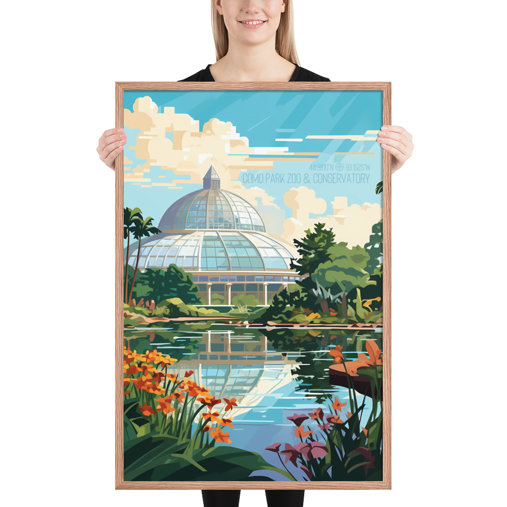 Minnesota - Como Park Zoo and Conservatory (Framed poster)