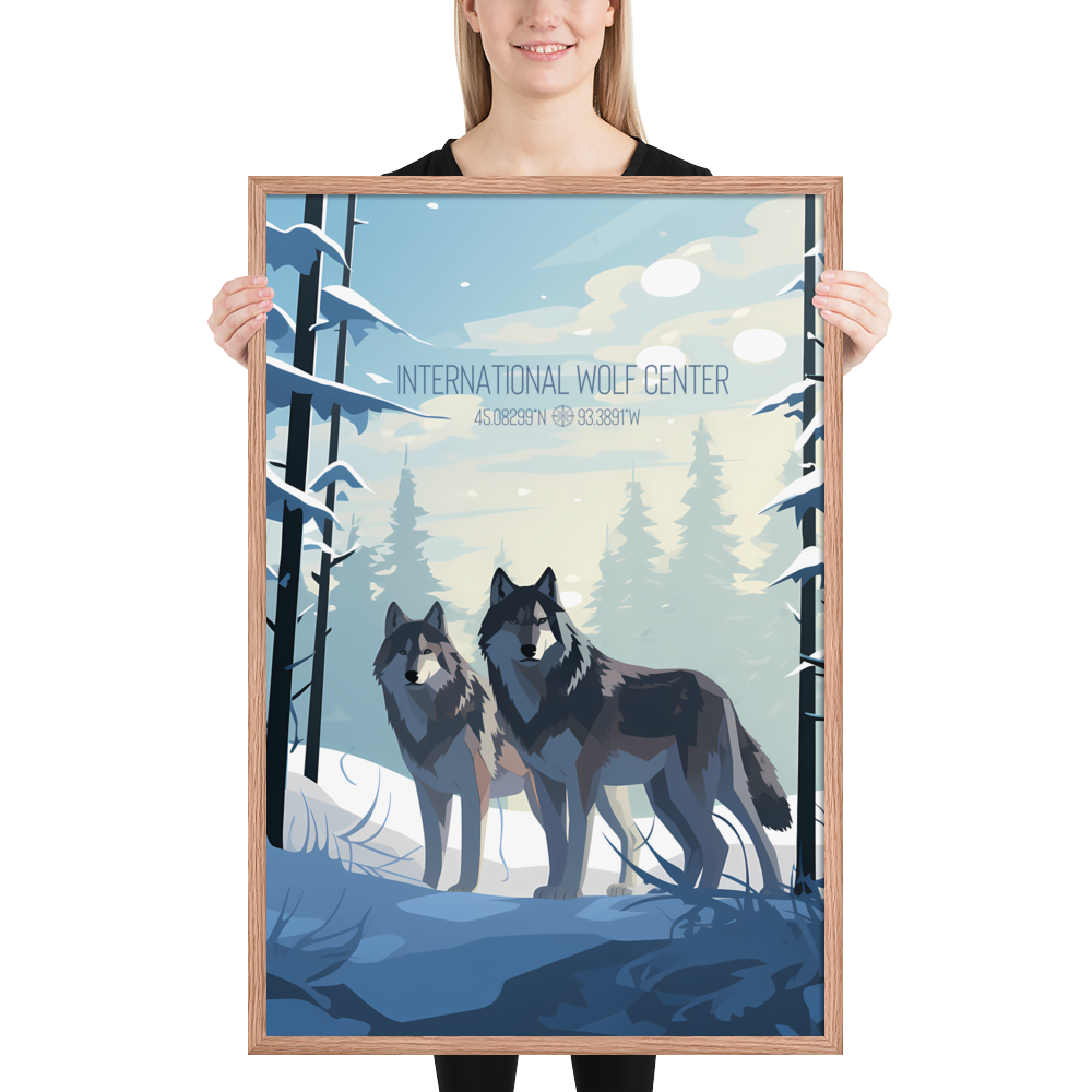 Minnesota - International Wolf Center (Framed poster)