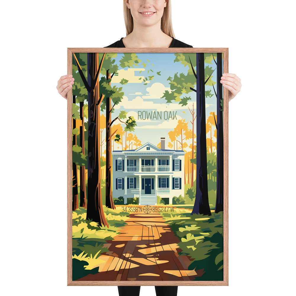 Mississippi - Rowan Oak (Framed poster)