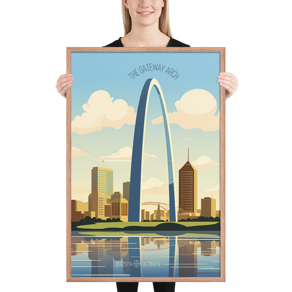 Missouri - The Gateway Arch (Framed poster)