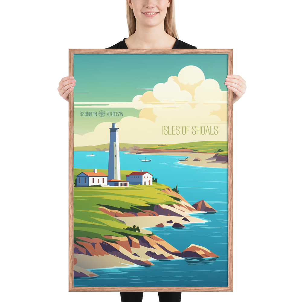 New Hampshire  - Isles of Shoals (Framed poster)