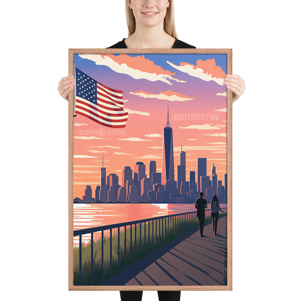 New Jersey - Liberty State Park (Framed poster)