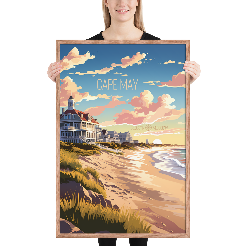 New Jersey - Cape May (Framed poster)