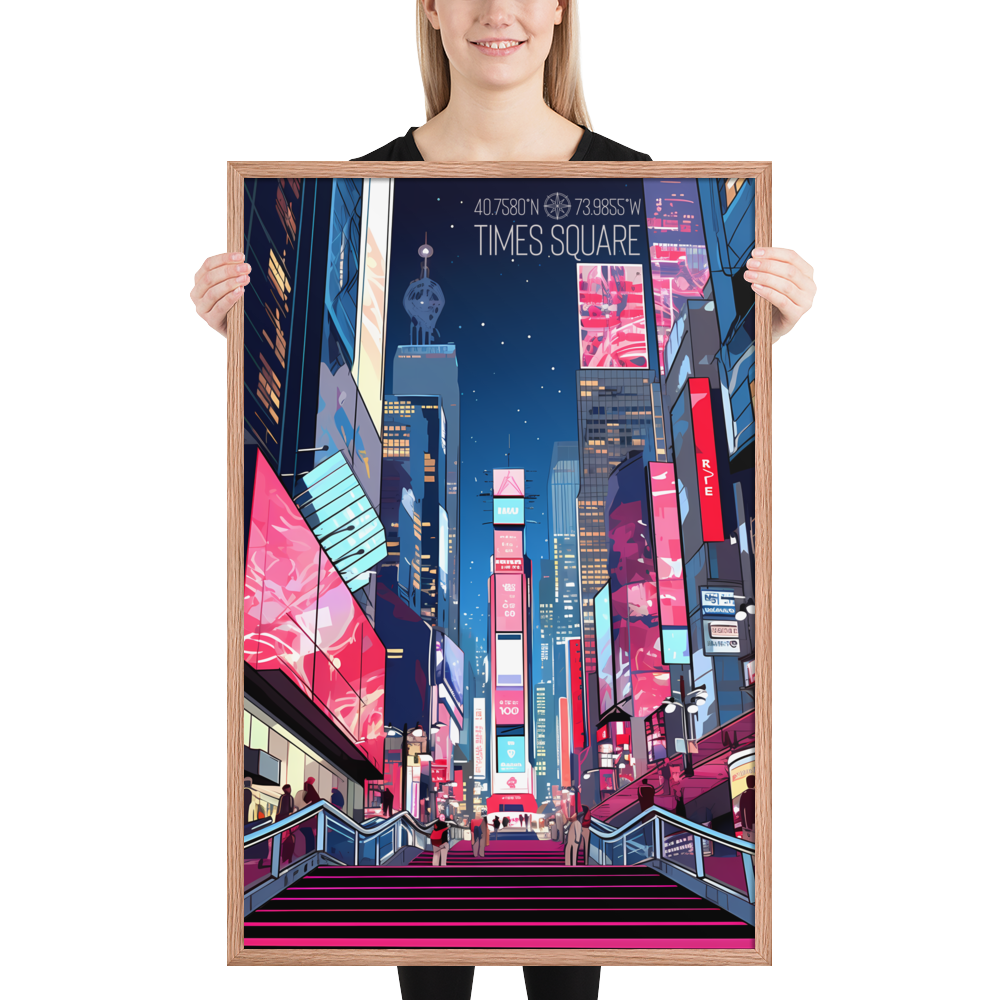 New York - Times Square (Framed poster)