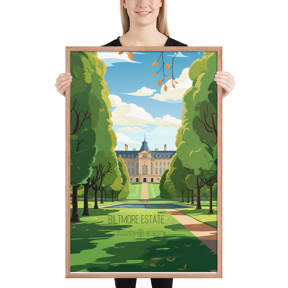 North Carolina - Biltmore Estate (Framed poster)