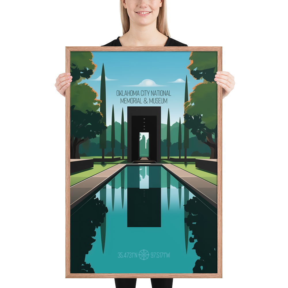 Oklahoma - Oklahoma City National Memorial  (Framed poster)