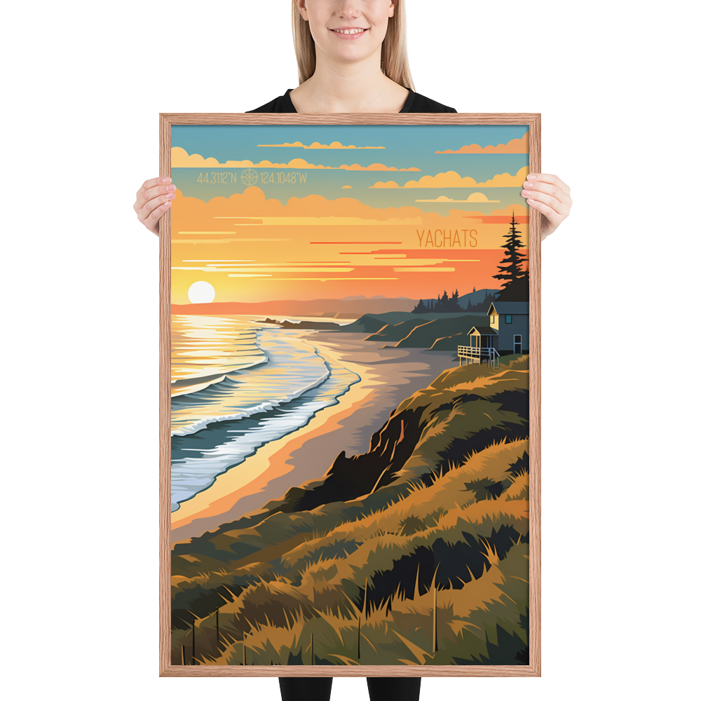 Oregon - Yachats (Framed poster)