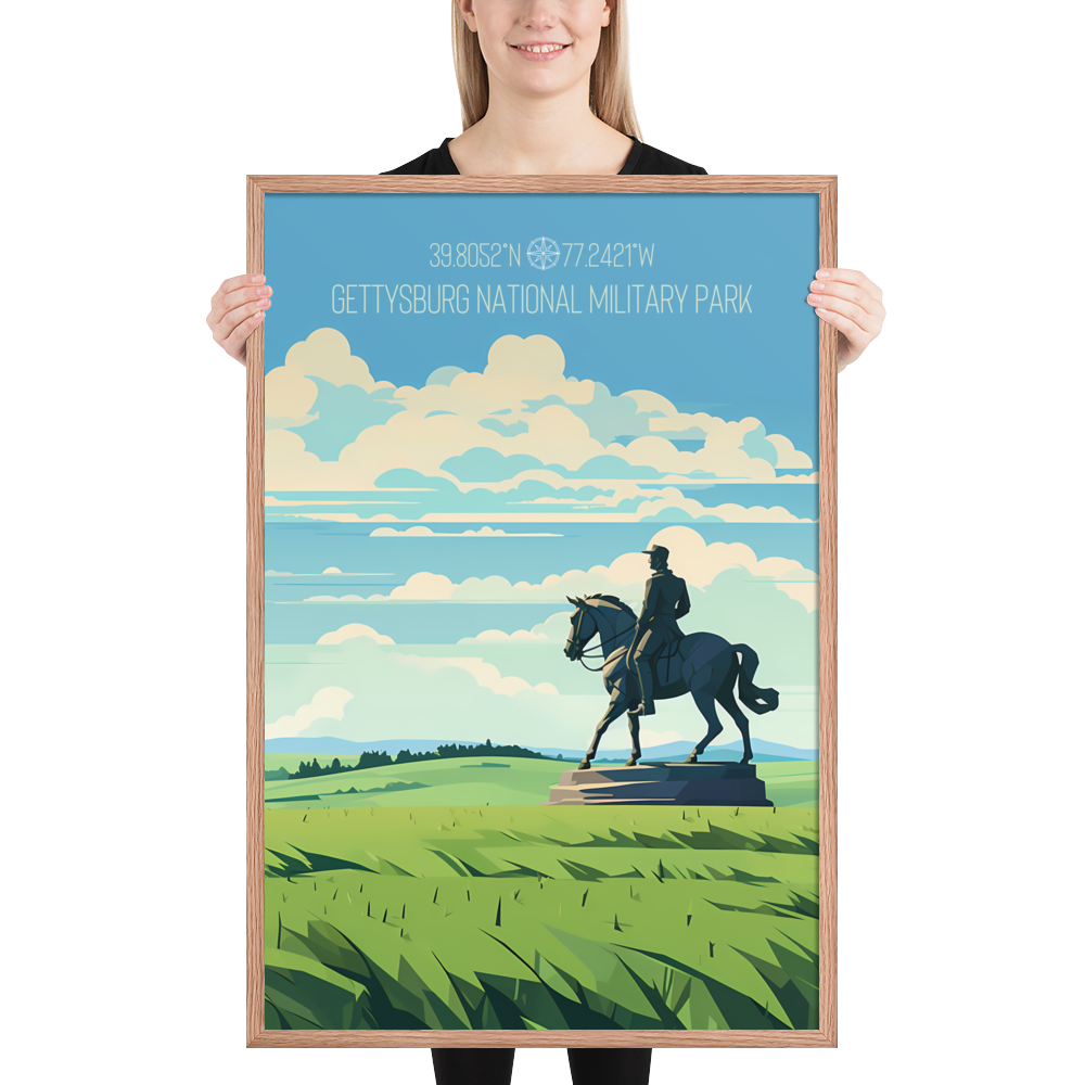 Pennsylvania - Gettysburg National Military Park (Framed poster)