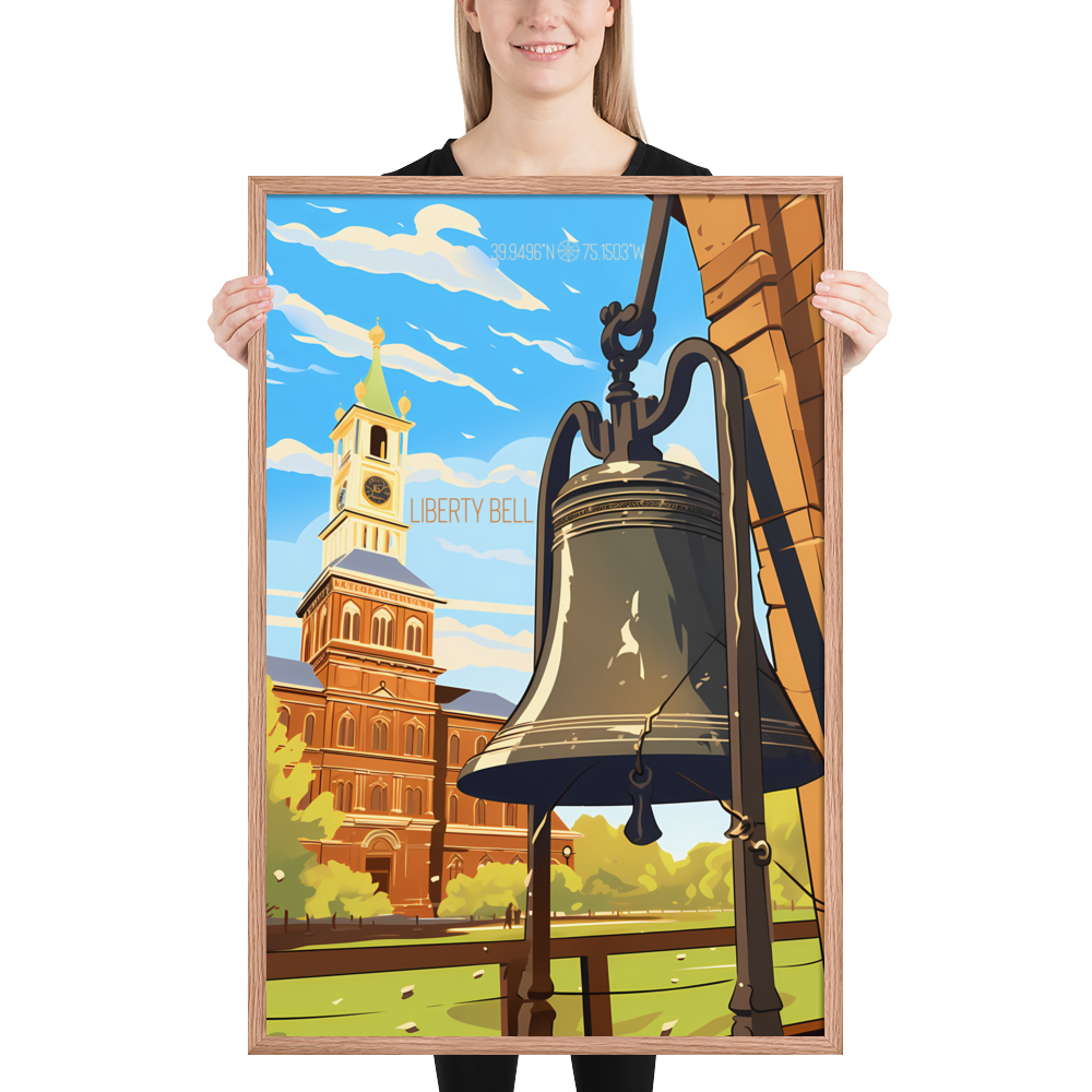 Pennsylvania - Liberty Bell (Framed poster)