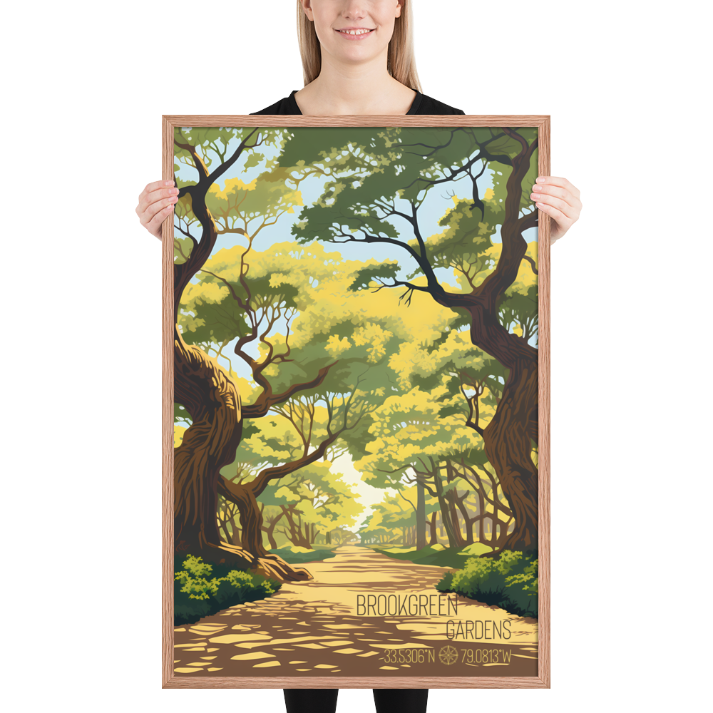 South Carolina - Brookgreen Gardens (Framed poster)