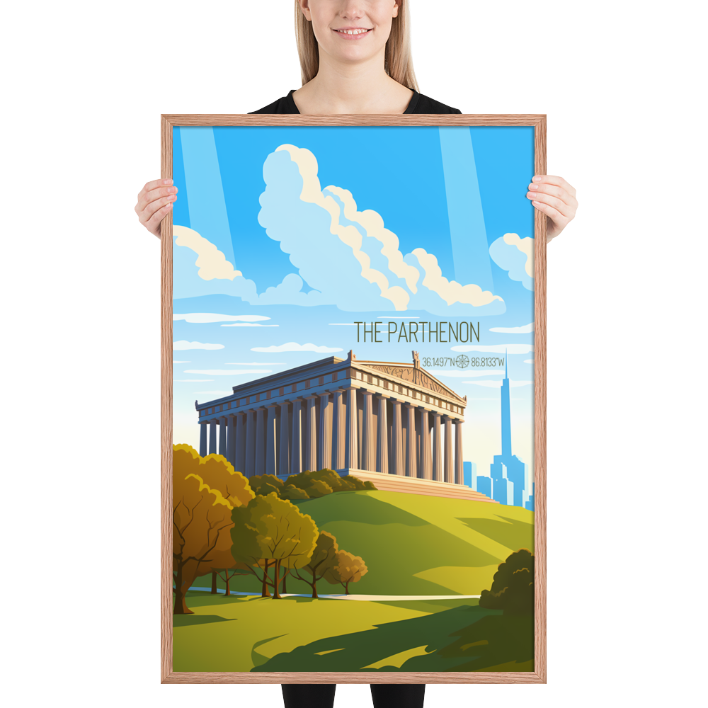 Tennessee - The Parthenon (Framed poster)