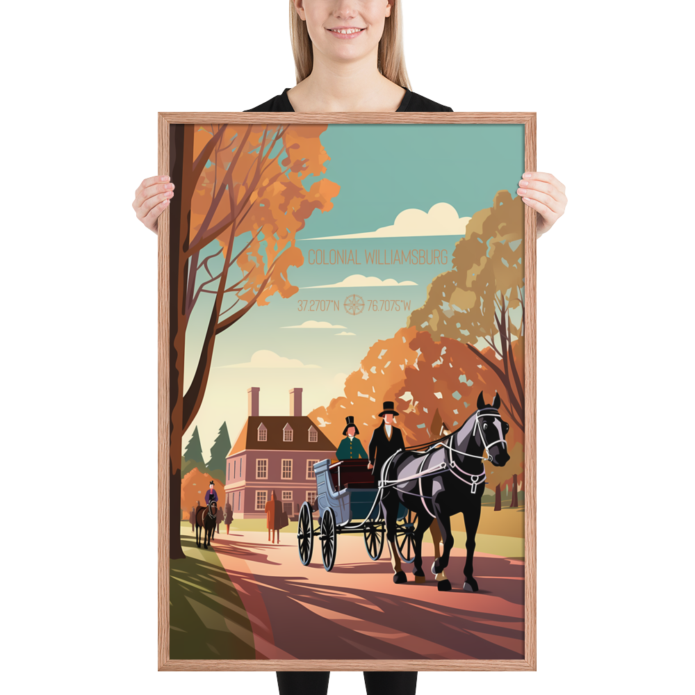 Virginia - Colonial Williamsburg (Framed poster)