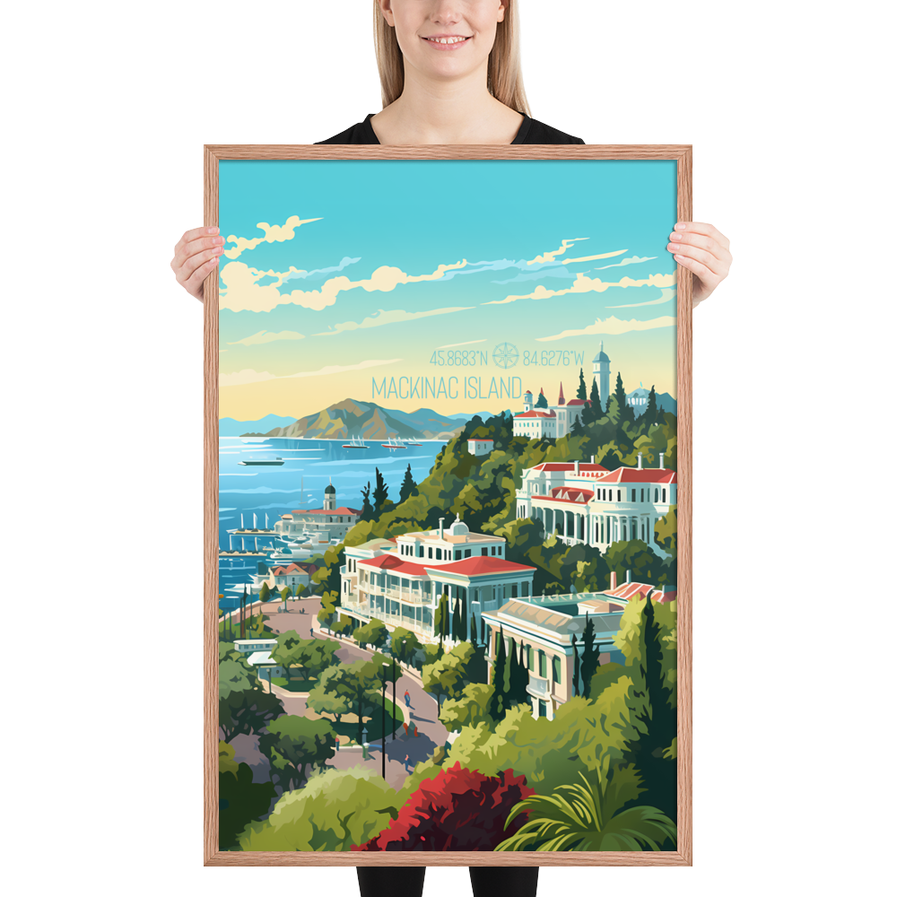 Michigan - Mackinac Island (Framed poster)