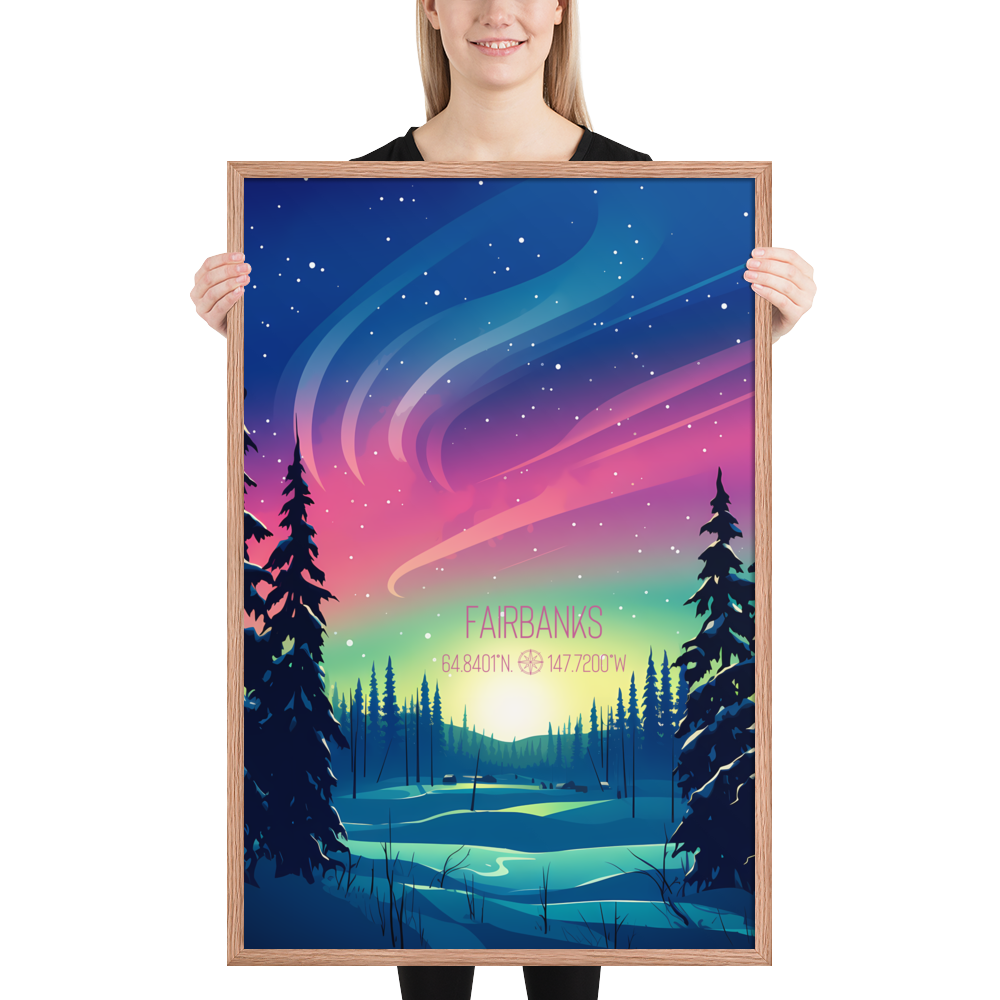 Alaska - Fairbanks (Framed Poster)