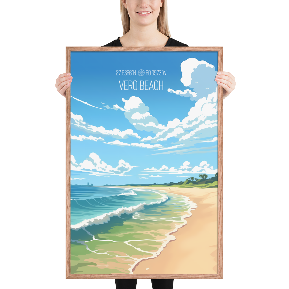 Florida - Vero Beach (Framed poster)