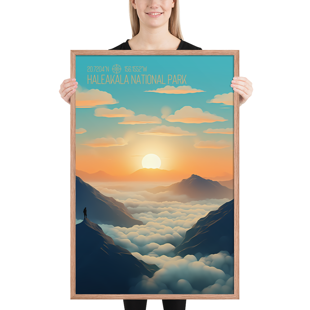 Hawaii - Haleakalā National Park (Framed poster)