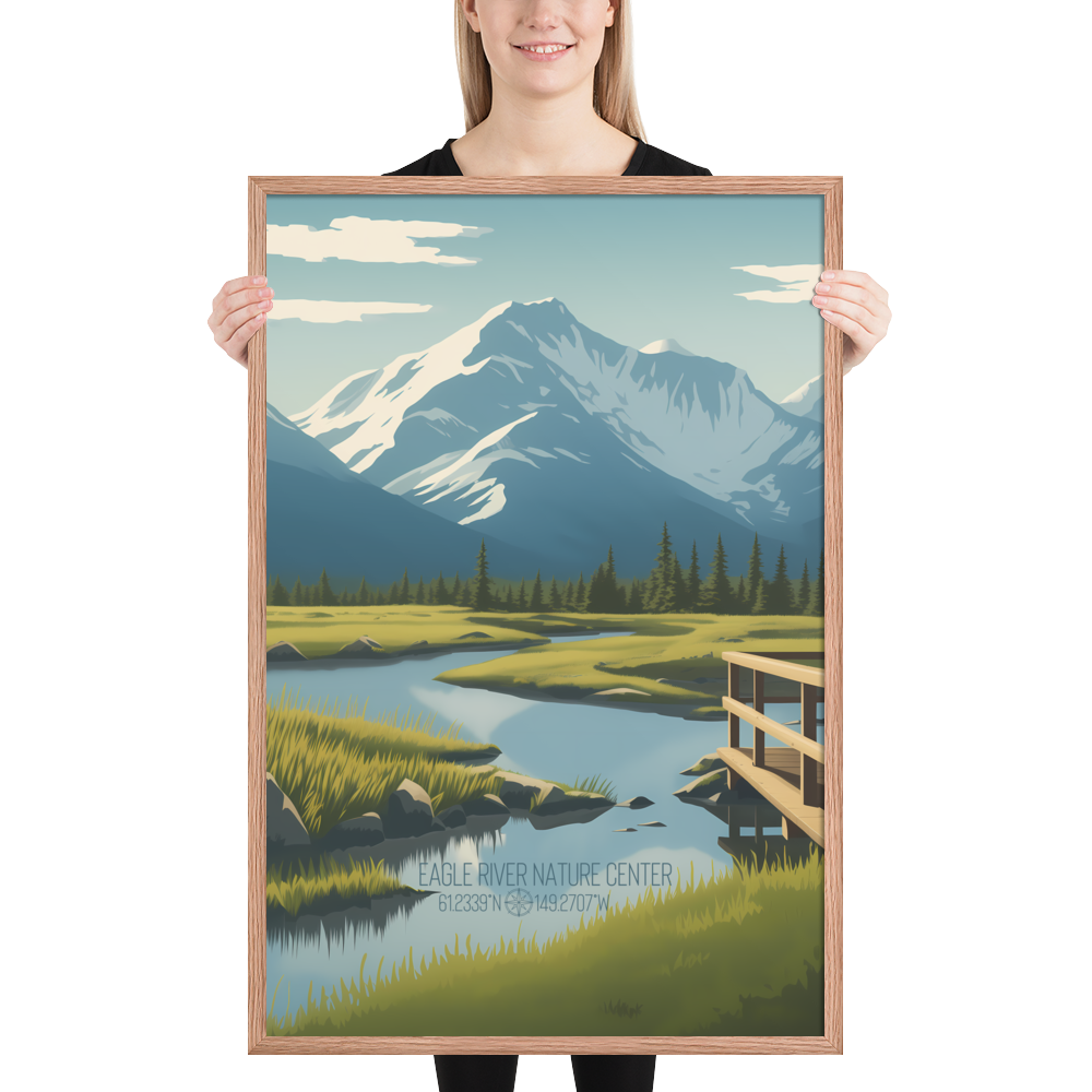 Alaska - Eagle River Nature Center (Framed poster)