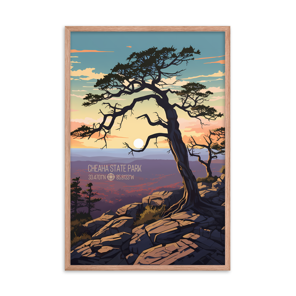 Alabama - Cheaha State Park (Framed Poster)