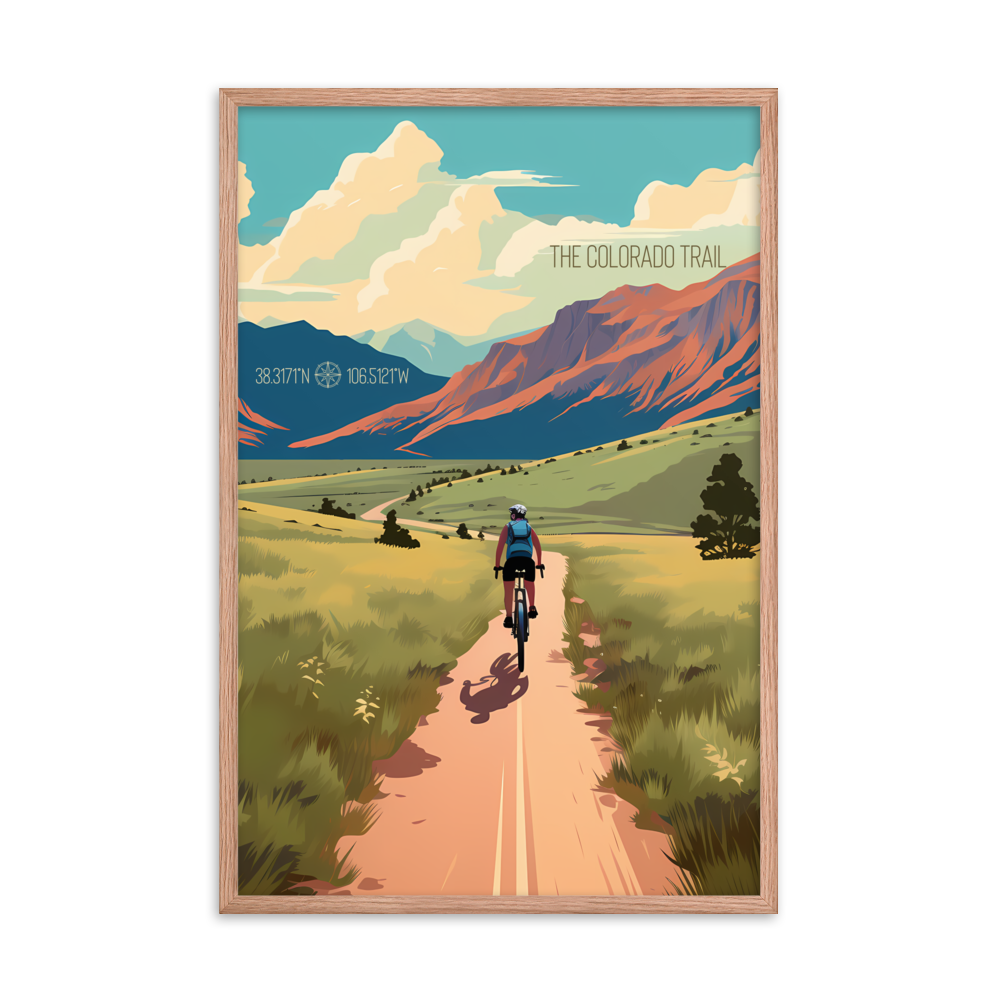 Colorado - The Colorado Trail (Framed poster)