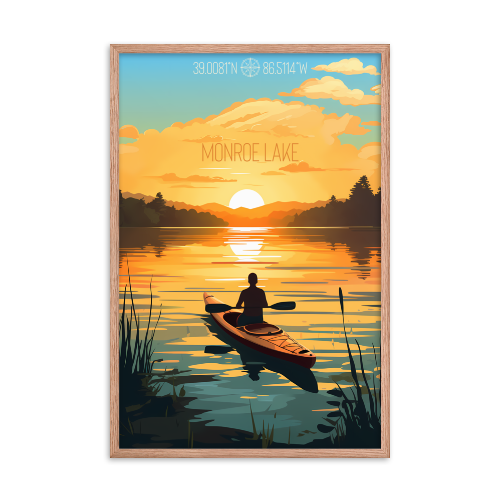 Indiana - Monroe Lake (Framed poster)