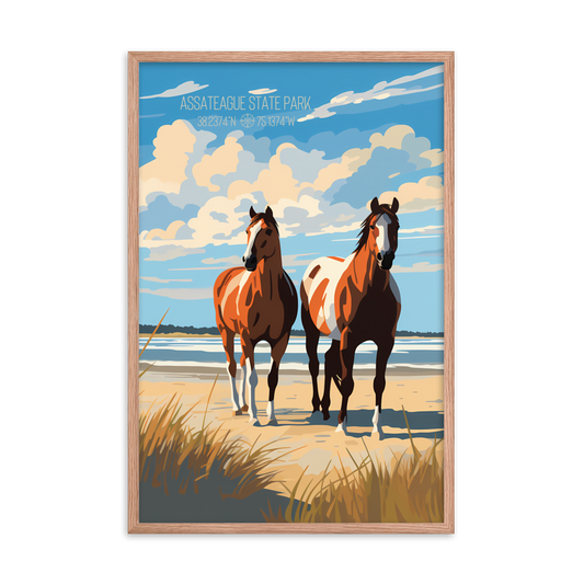 Maryland - Assateague State Park (Framed poster)