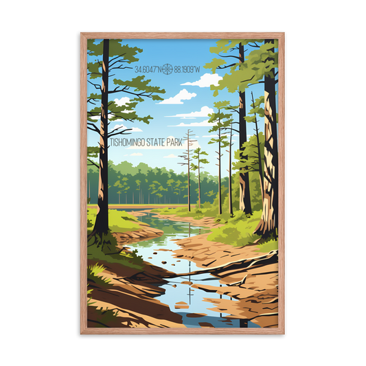 Mississippi - Tishomingo State Park (Framed poster)