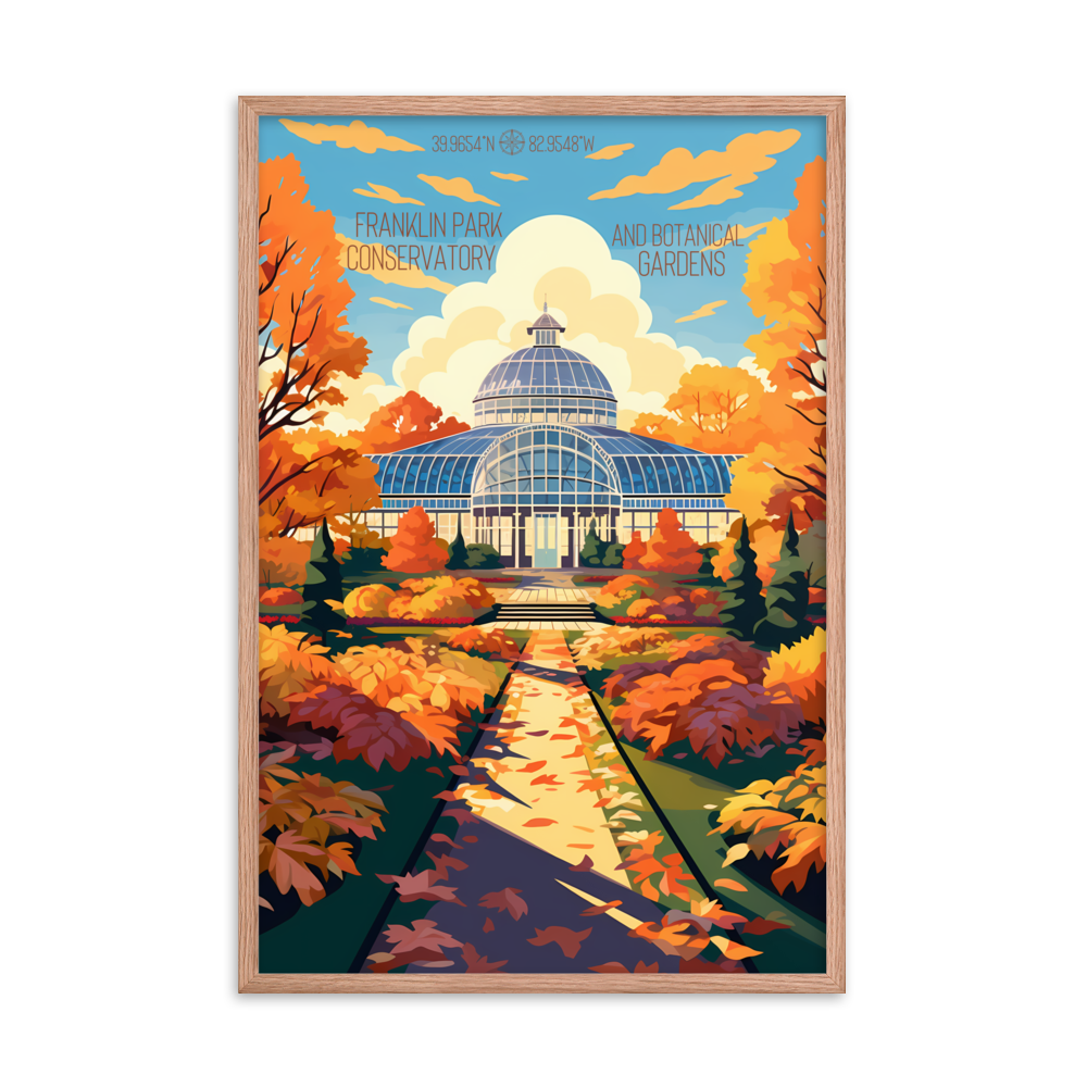 Ohio - Franklin Park Conservatory and Botanical Gardens (Framed poster)