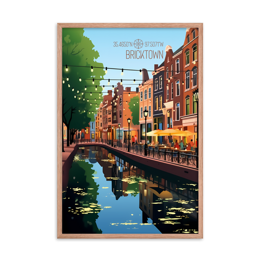 Oklahoma - Bricktown (Framed poster)