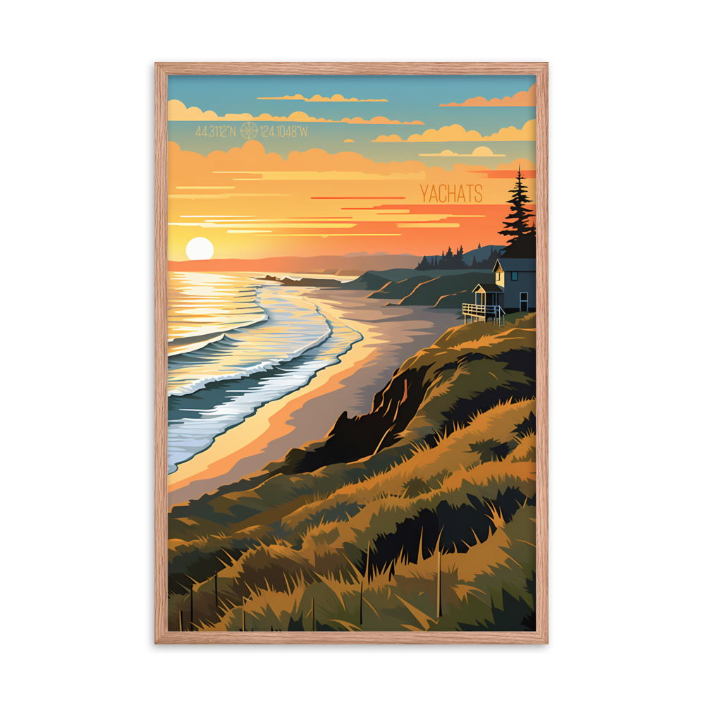 Oregon - Yachats (Framed poster)