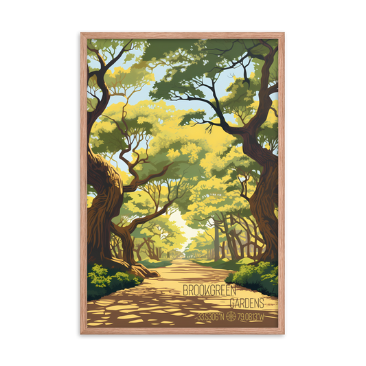 South Carolina - Brookgreen Gardens (Framed poster)