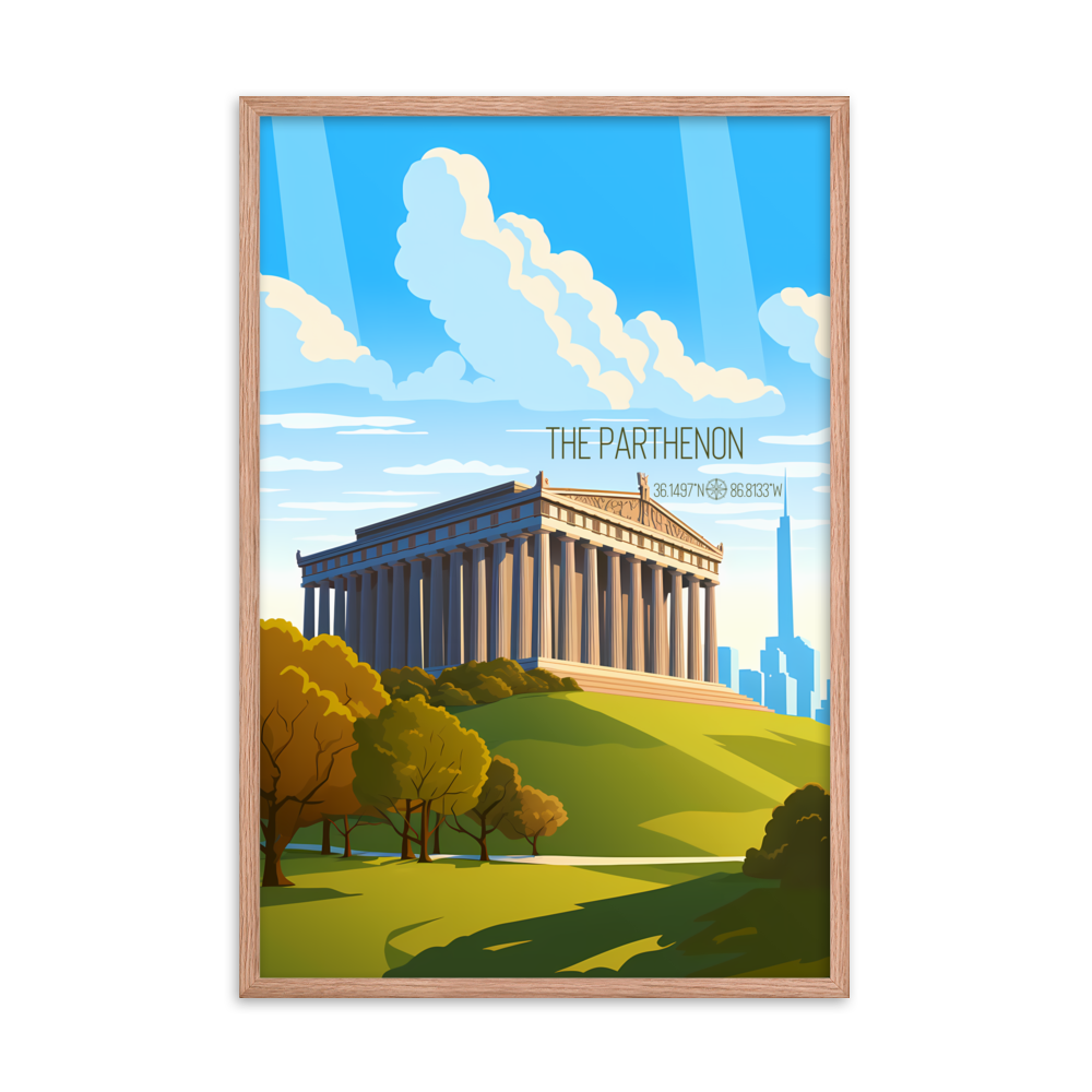 Tennessee - The Parthenon (Framed poster)