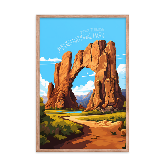 Utah - Arches National Park (Framed poster)