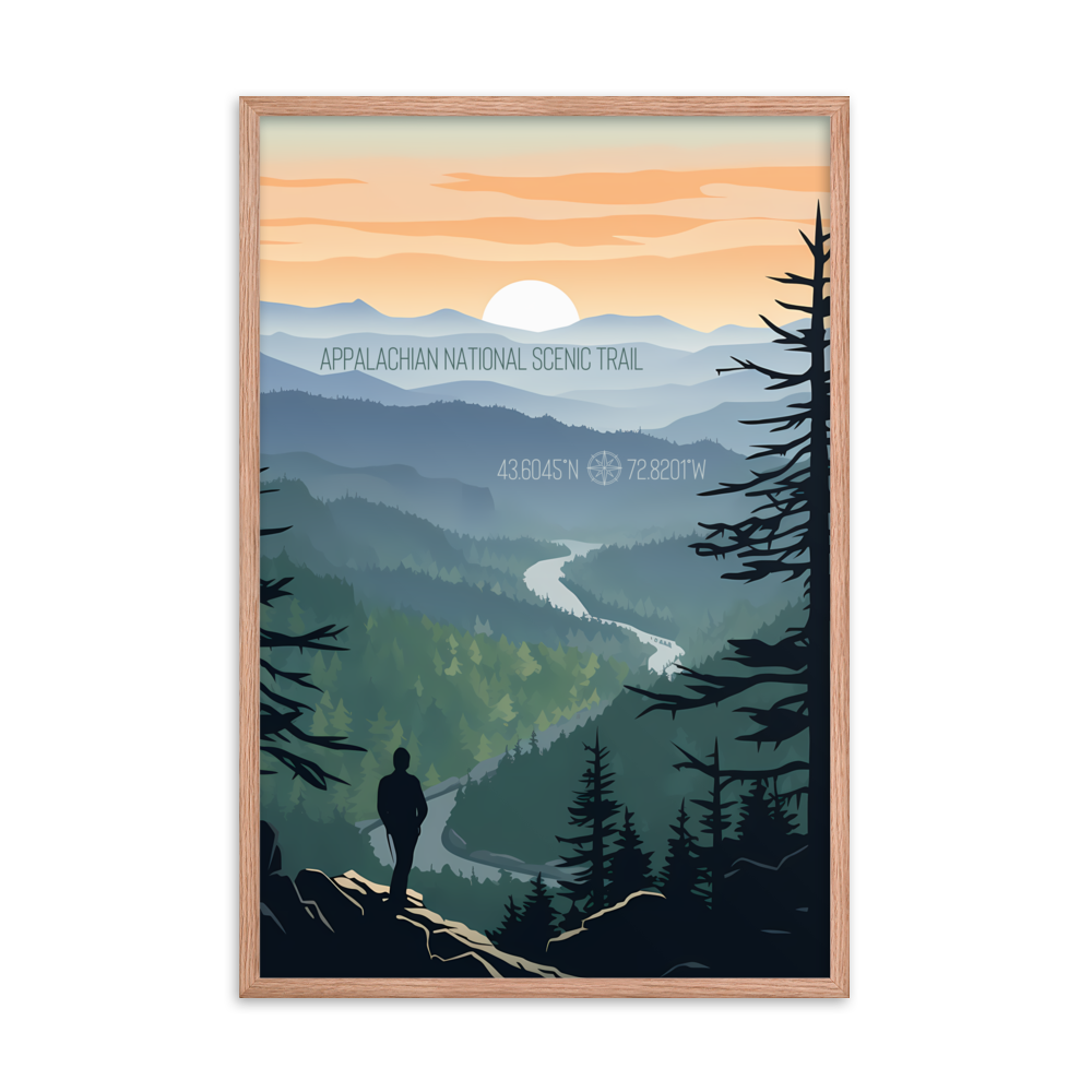 Vermont -  Appalachian National Scenic Trail (Framed poster)