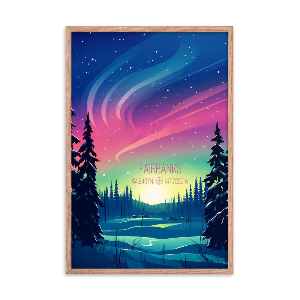 Alaska - Fairbanks (Framed Poster)