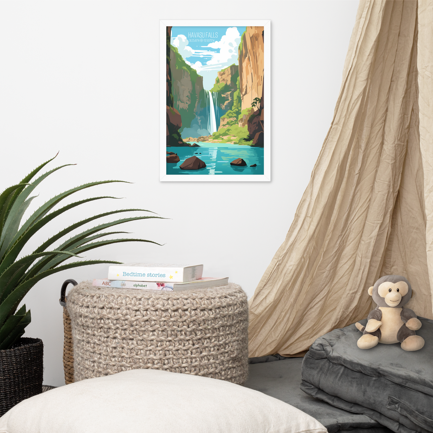 Arizona - Havasu Falls (Framed poster)