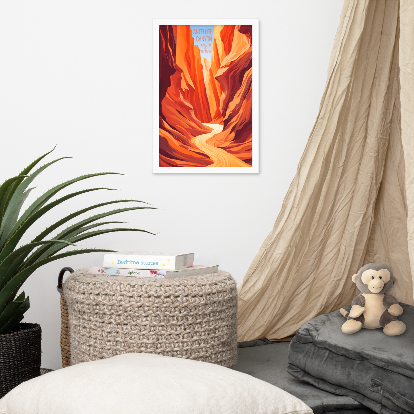 Arizona - Antelope Canyon (Framed poster)