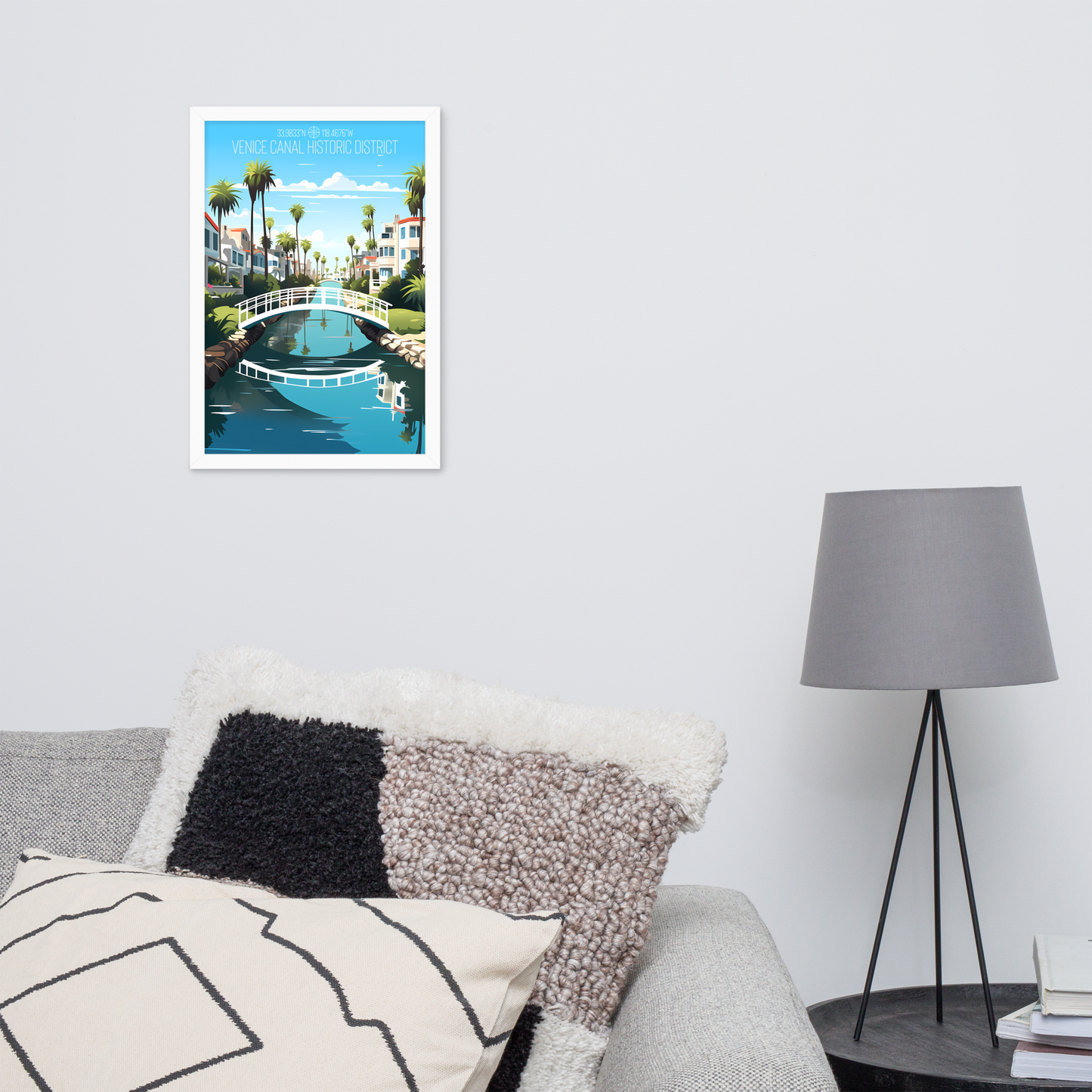 California - Venice Canal Historic District (Framed poster)