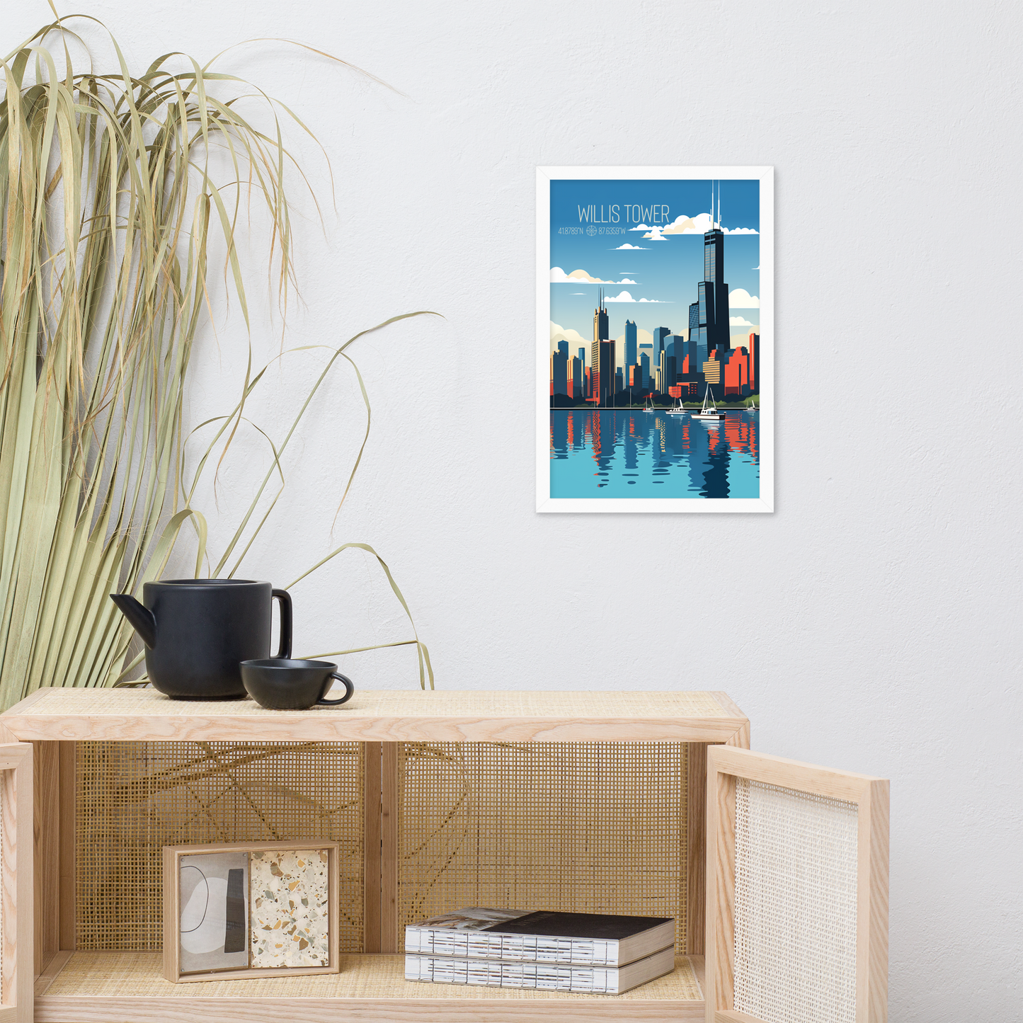 Illinois - Willis Tower (Framed poster)