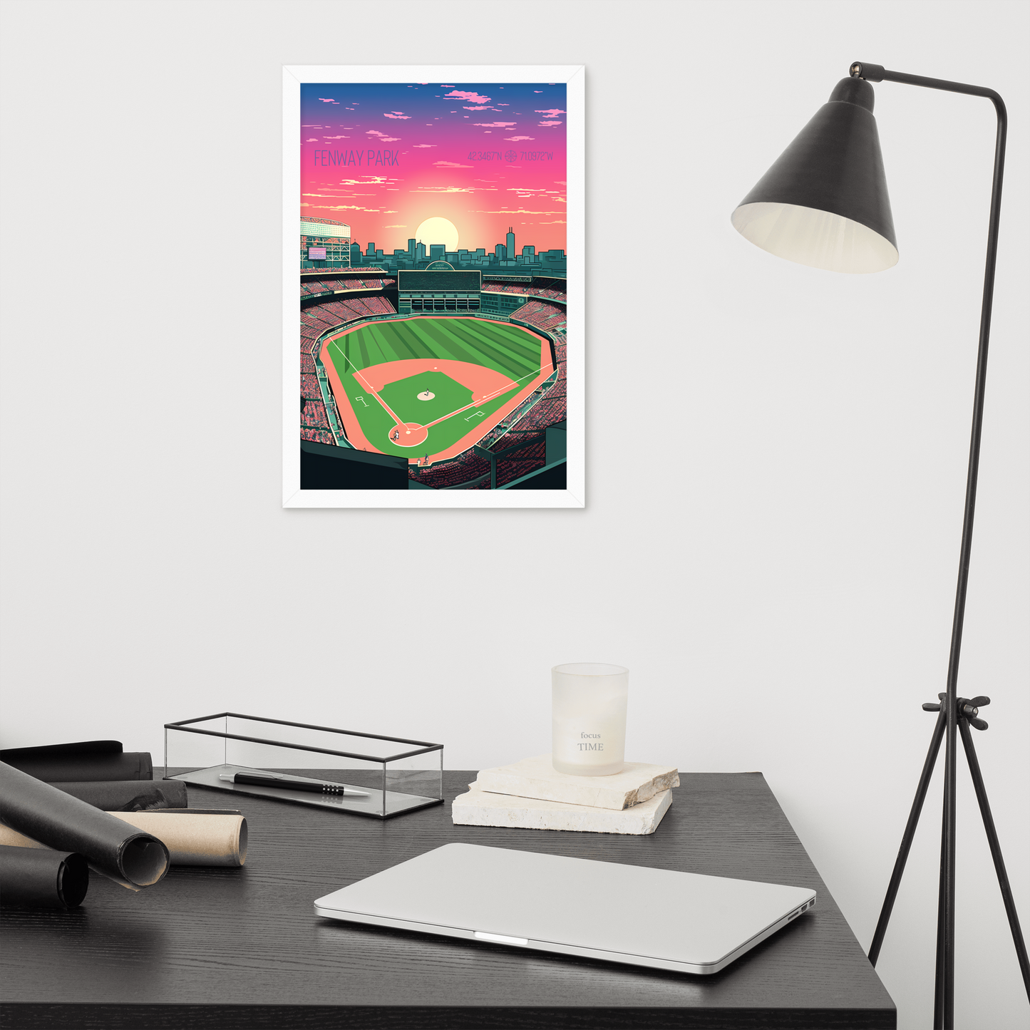 Massachusetts - Fenway Park (Framed poster)