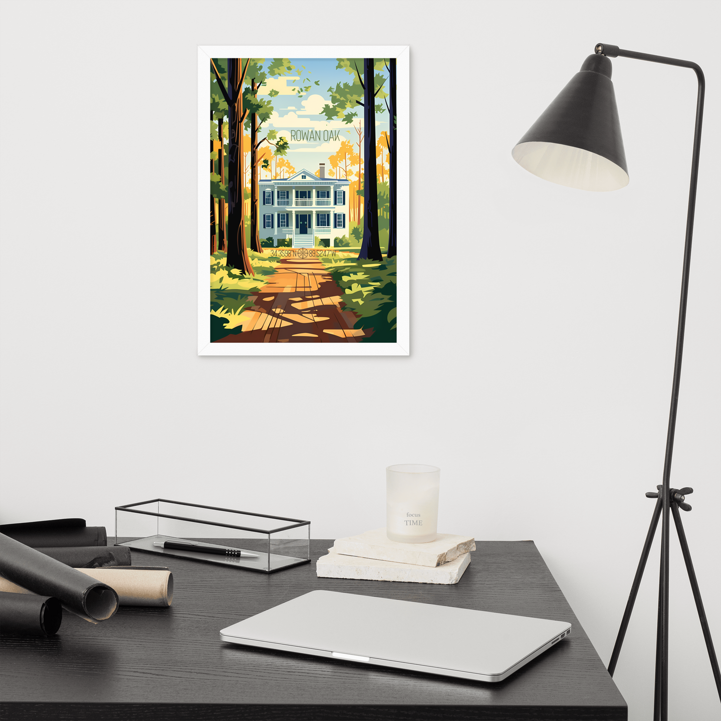 Mississippi - Rowan Oak (Framed poster)